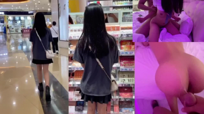 在校生周末外出反差閨蜜，背着男友跟我出來約炮，後入撞擊射精