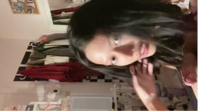 賤母狗，客廳跪下吃我雞巴，拖到閨房被我操（出完整版）