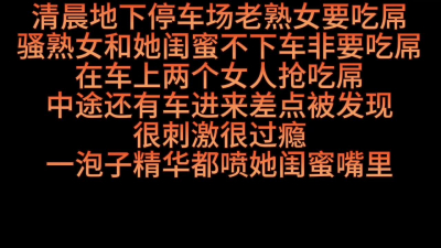 車震地下車庫熟女和閨蜜雙飛吃屌口爆【完整版53分鍾已上傳下面簡階】