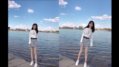 公園裏玩累了後，回家換上黑絲足交
