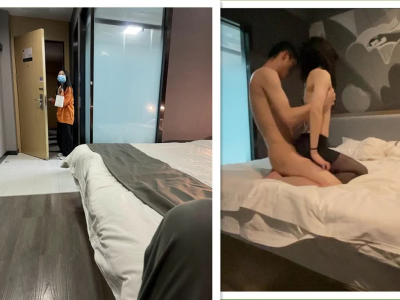 露臉反差北京學生備黑絲赴約，真騷死了