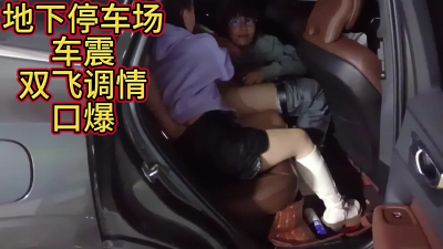 停車場車震老婆閨蜜雙飛調情口爆