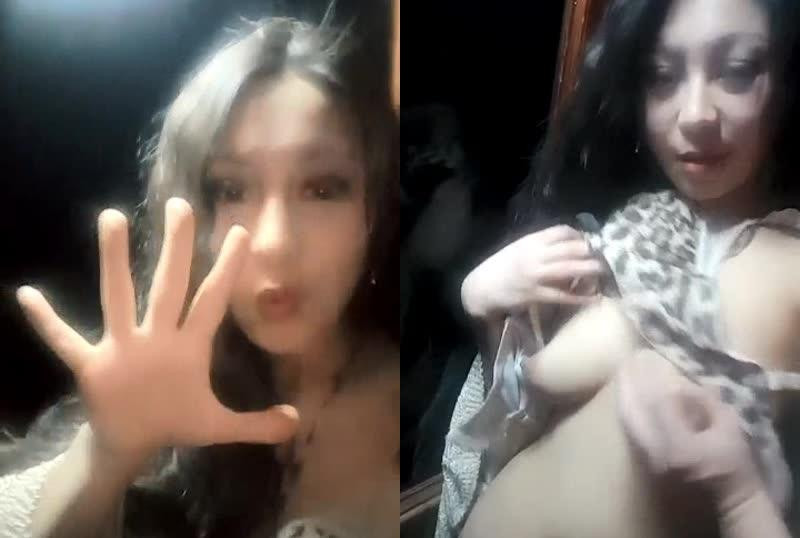 大陸網紅女主播鐵鎚姐姐在卡拉OK廁所自拍露奶口交