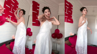  逗逼新娘在新郎婚床上被内射